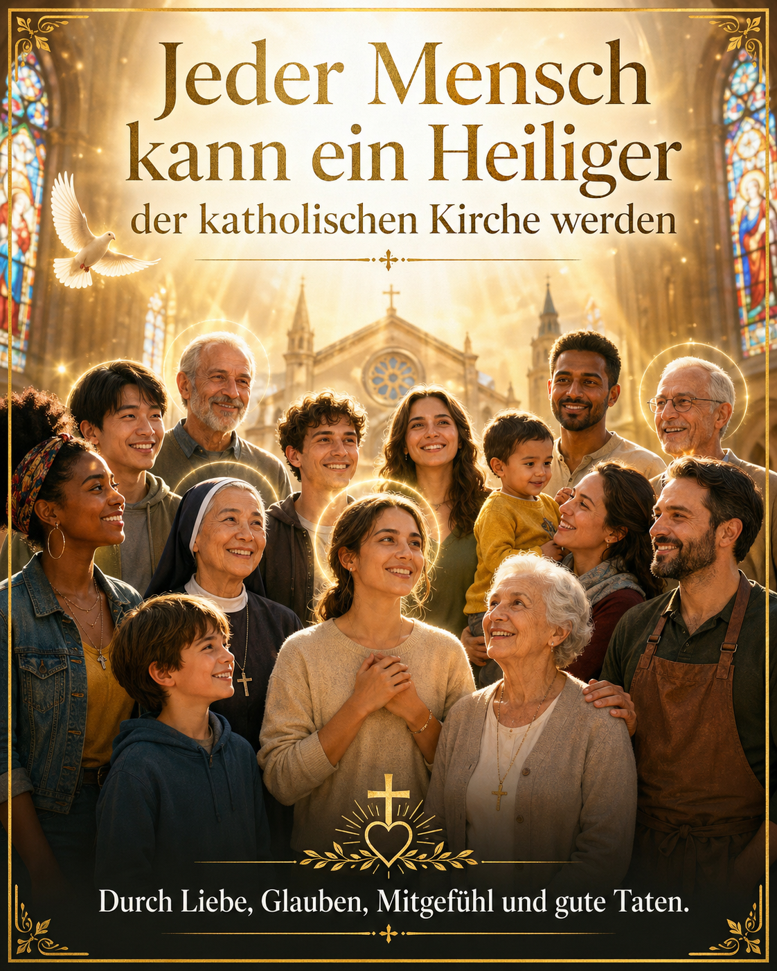 Katholischer Heiliger werden.